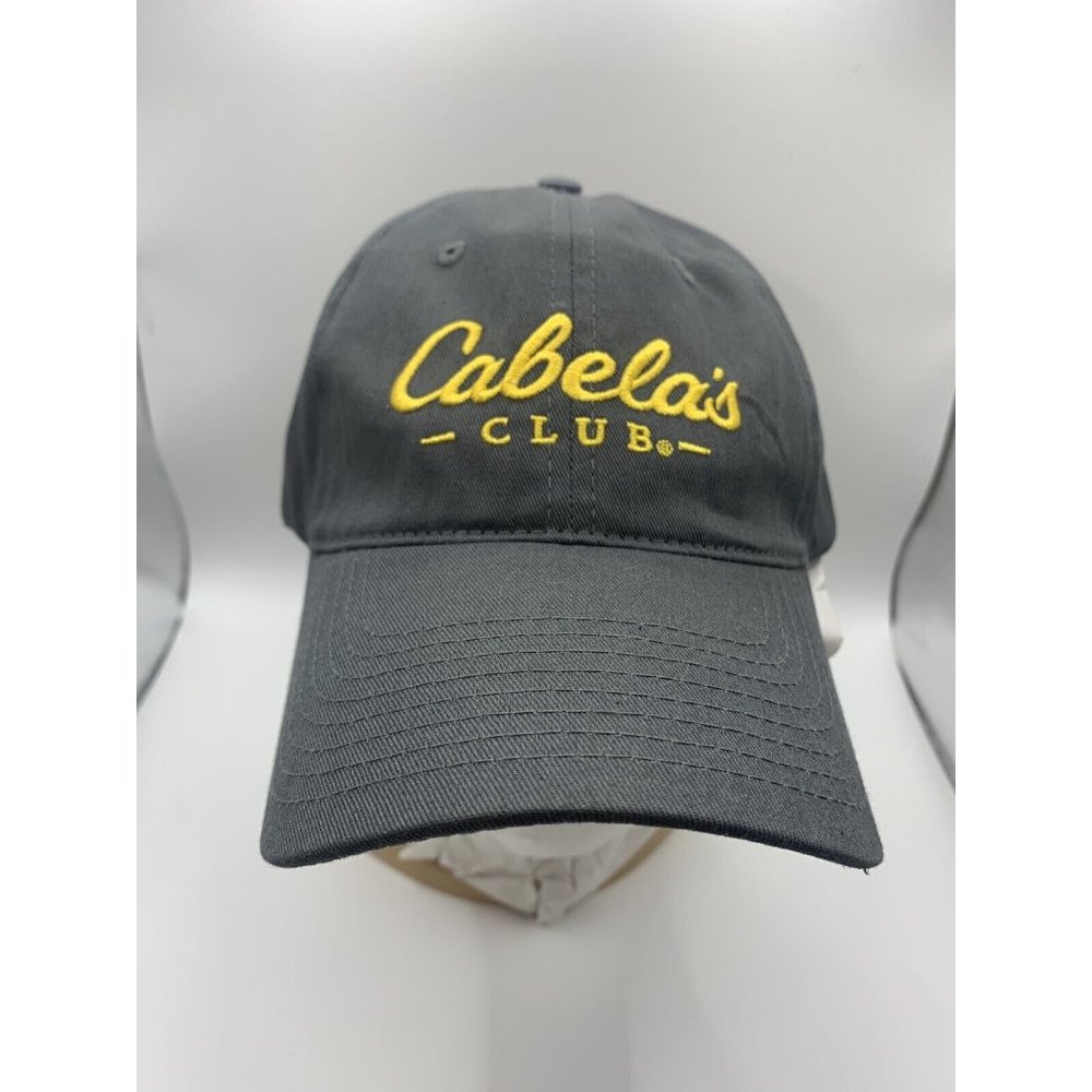 Cabela’s Club Hunting Strapback Baseball Hat Cap Gray Adjustable OSFM